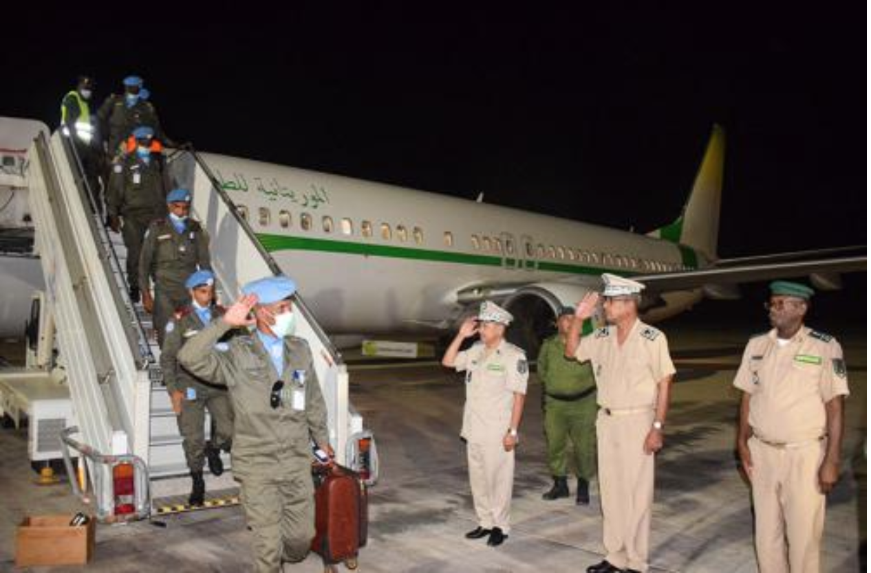 La dixième unité de la gendarmerie nationale regagne Nouakchott venant du centre Afrique