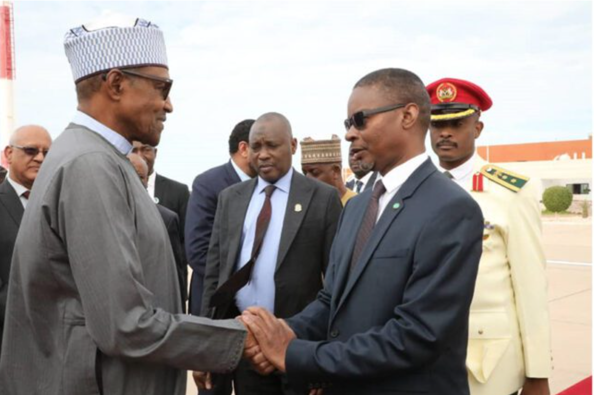 Départ de Nouakchott du Président du Nigeria