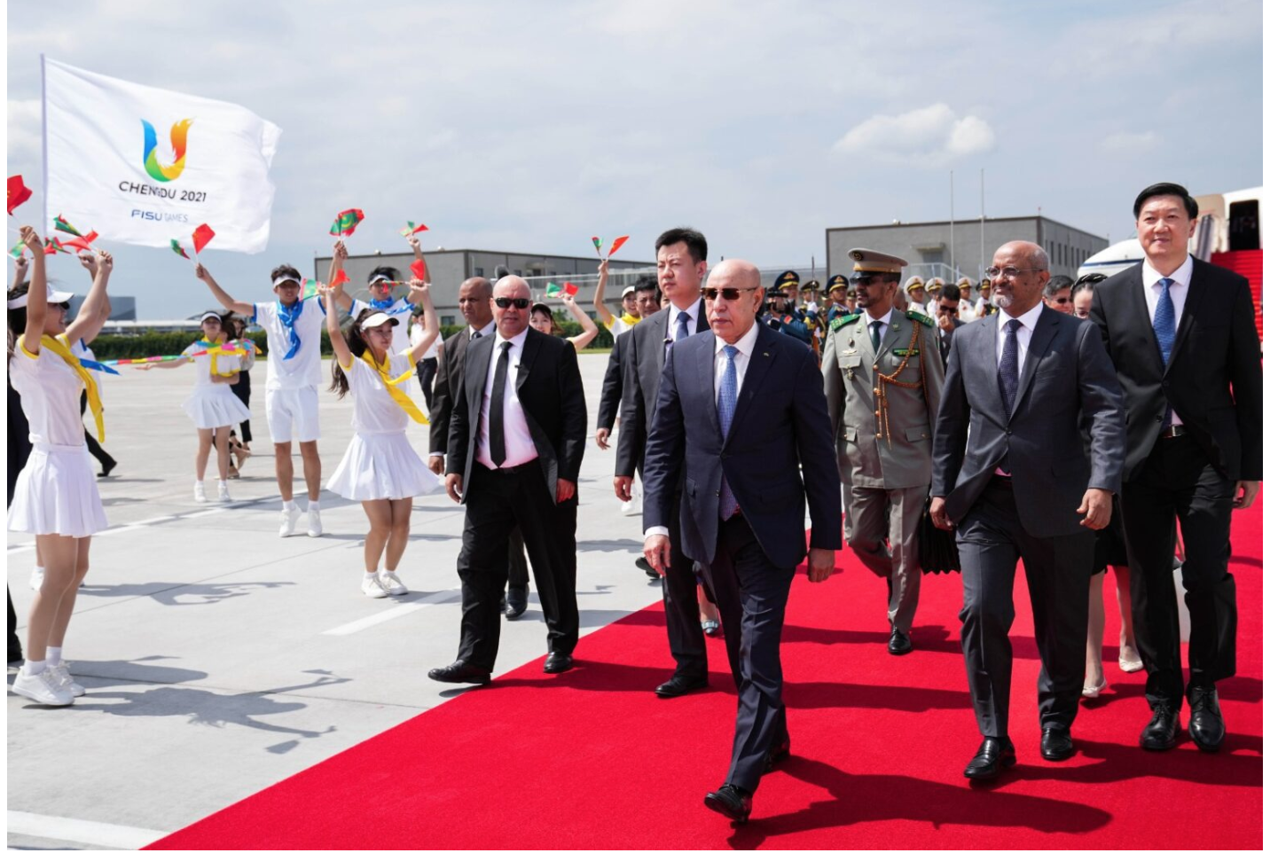 Le Président de la République arrive à Chengdu