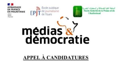 Médias Démocratie lance un Appel de candidature pour bénéficier d’une Formation Nouakchott-Marseille : Communiqué