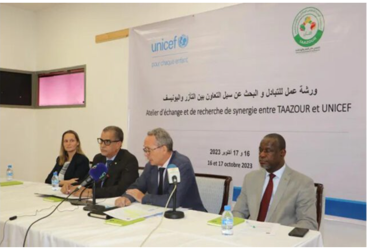 TAAZOUR et l’UNICEF discutent d’une coopération en matière d’emploi des jeunes