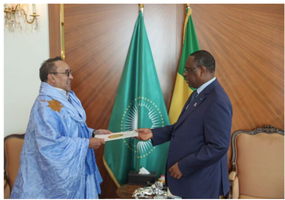 Présentation des lettres de créance de l’ambassadeur de Mauritanie accrédité au Sénégal