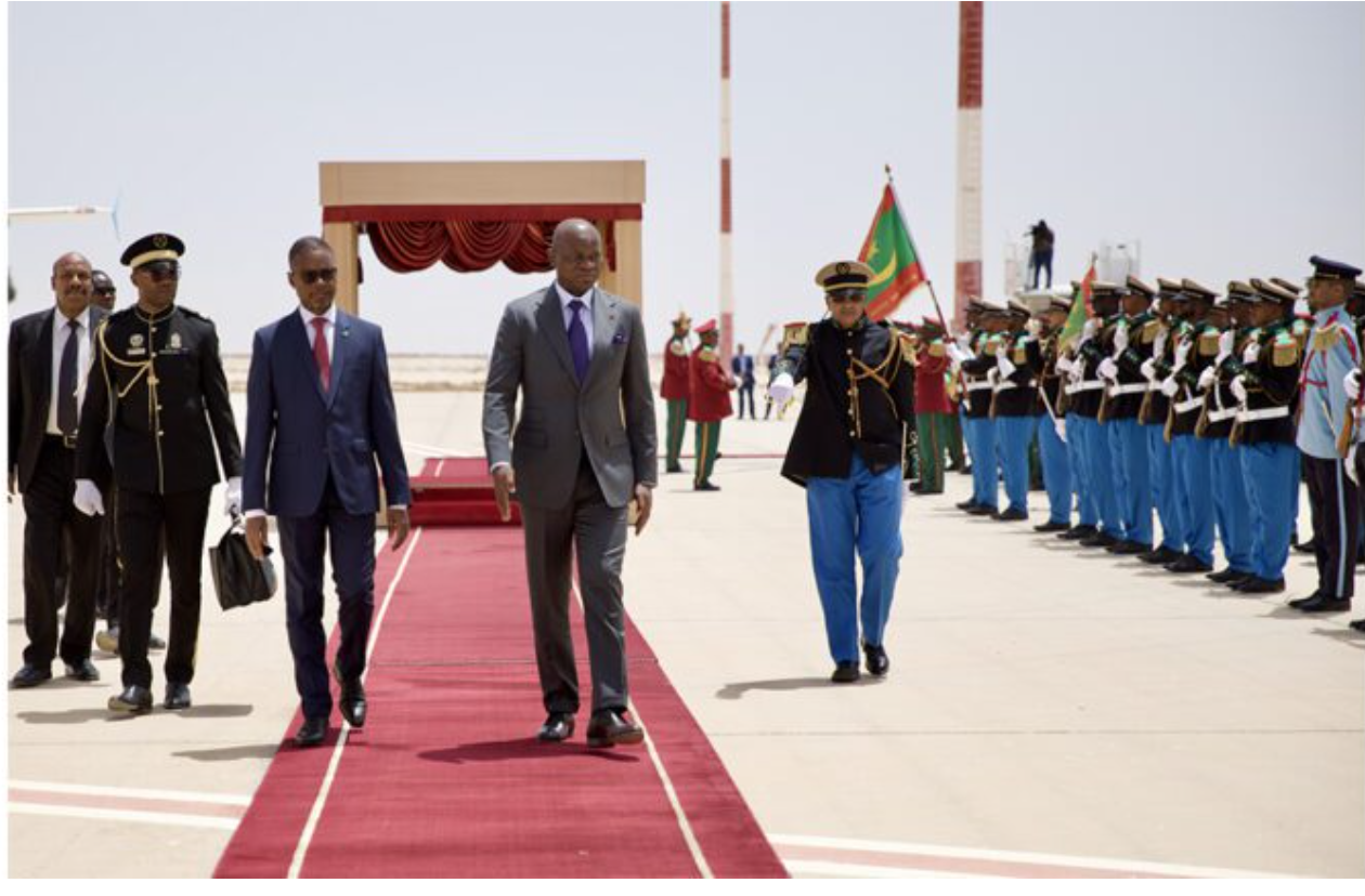 Départ de Nouakchott du Président de la Transition de la République du Gabon