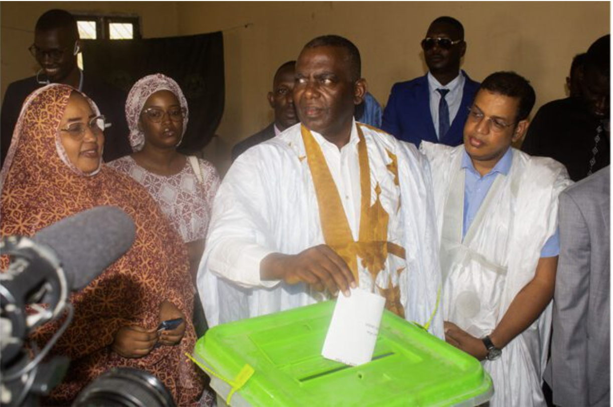 Le candidat Biram Dah Abeid a voté à Nouakchott