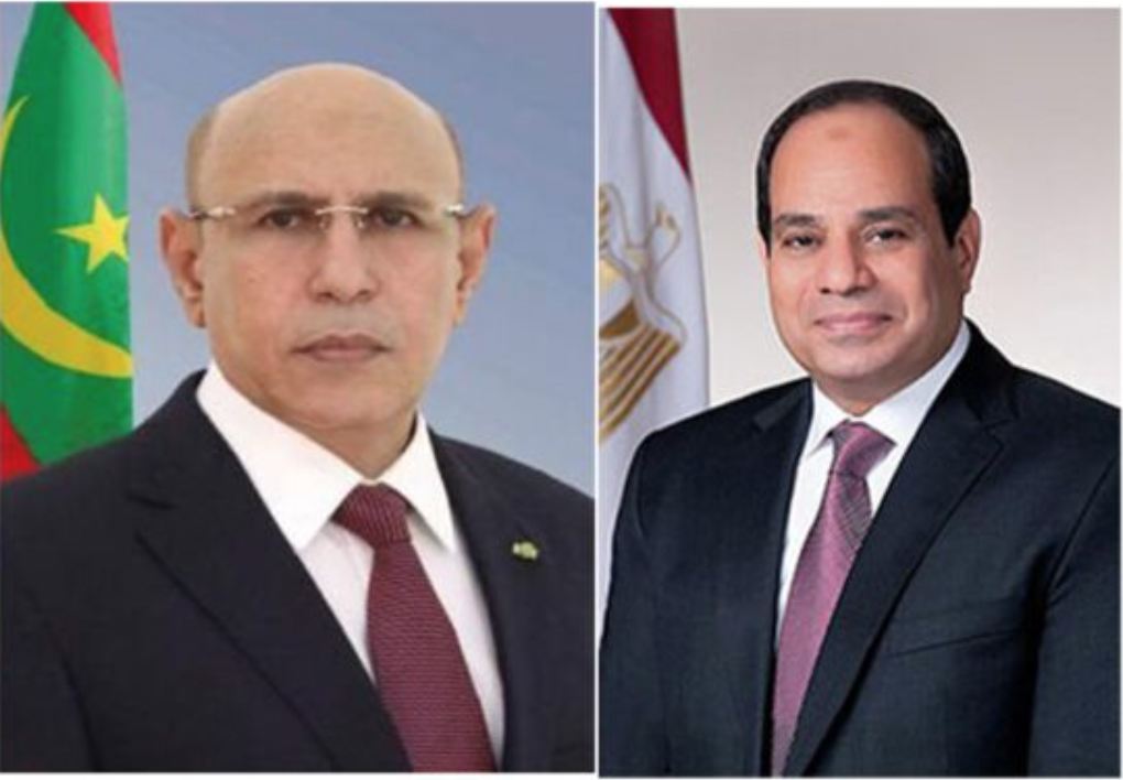 Le Président de la République reçoit un appel téléphonique et les félicitations du Président égyptien pour sa réélection