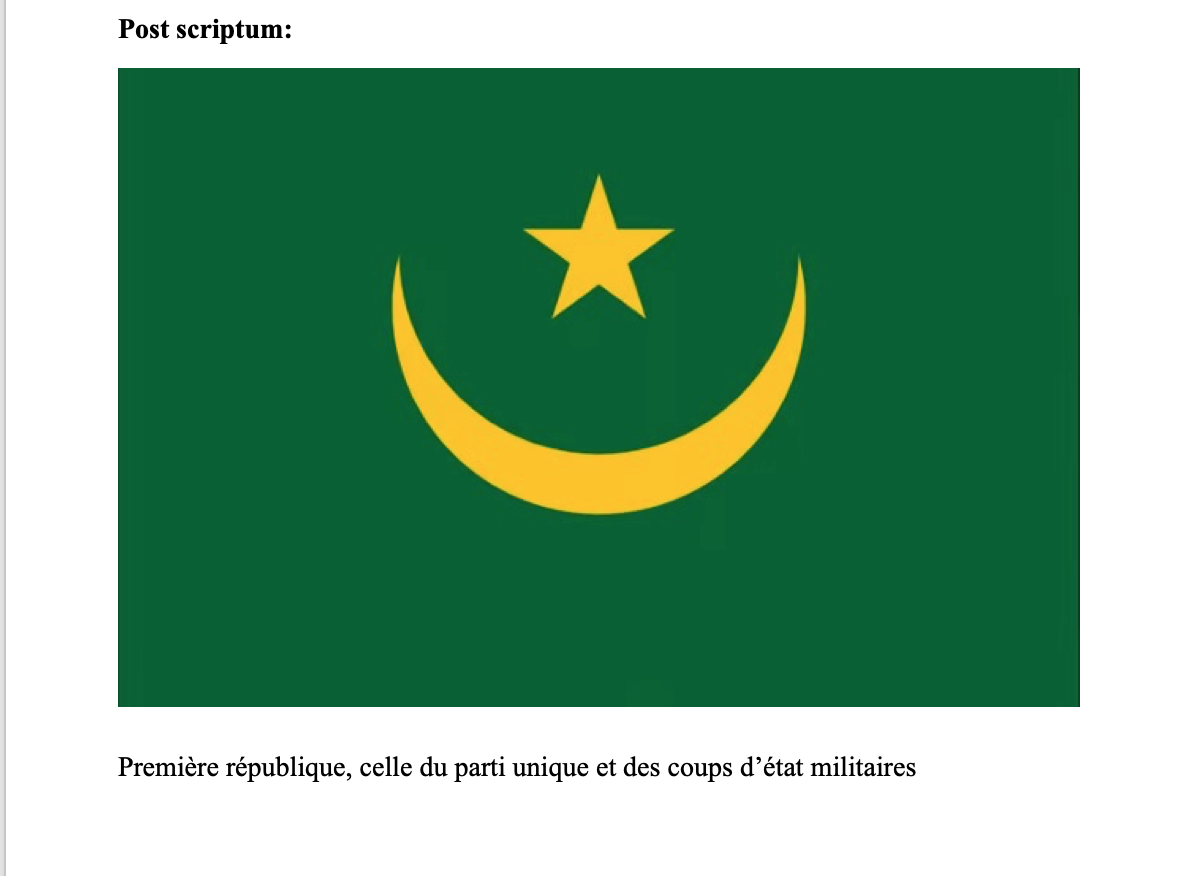 Lettre ouverte à son excellence, Monsieur Mohamed Ould Cheikh Ghazouani, Président de la République Islamique de Mauritanie