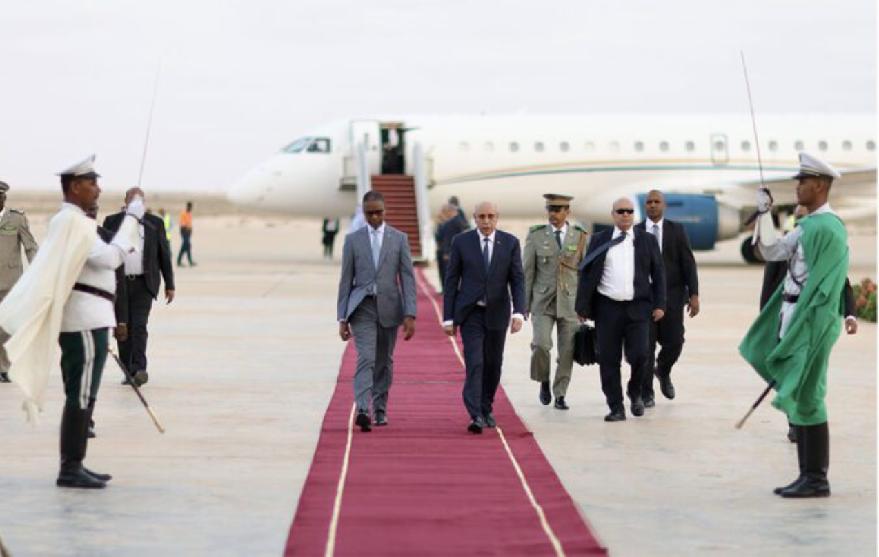 Le Président de la République, président élu, président de l’Union Africaine regagne Nouakchott en provenance de Paris