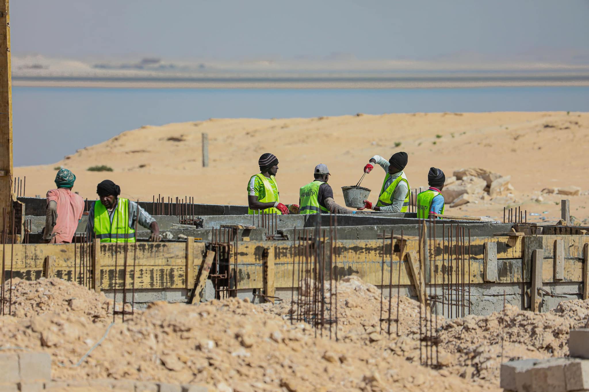 Taazour à Nouadhibou : photos du chantier de 378 logements sociaux en construction du programme Dari de la Délégation Générale TAAZOUR