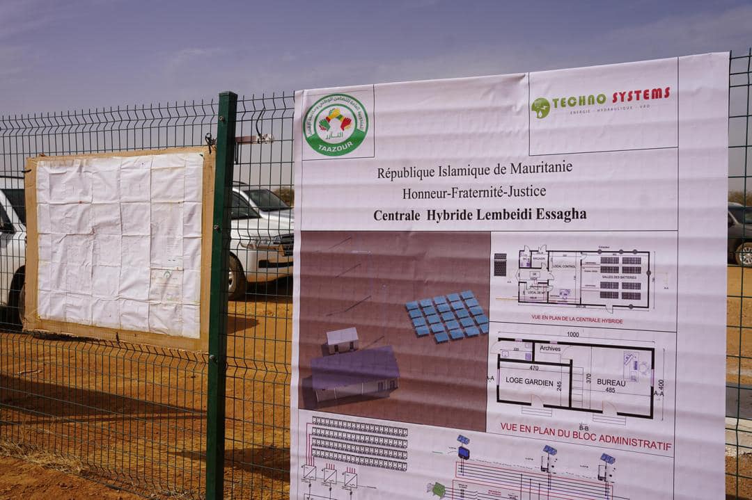 Le Délégué général de Taazour supervise l’inauguration d’une centrale hybride dans le village de Mbeidi Assagha