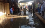 Rosso : le marché de la ville isolé par les eaux de pluie