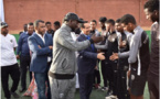 Le Maire Taleb Mahjoub visite l’Académie Méga-Foot et FC Tevragh-Zeina