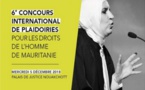 Concours international de plaidoiries, ce 5 décembre, à Nouakchott