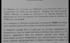 L’Eau minérale Tijirit est de qualité satisfaisante pour la consommation humaine (ministère du commerce)