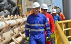 Le ministre du pétrole visite les installations du forage ‘’Pacific Santa Anna de la Cie Total