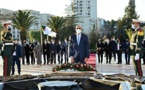 Le Président de la République visite le monument des martyrs à Alger