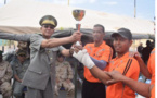 La fanfare militaire remporte le trophée de la coupe du tournoi militaire de volley-ball