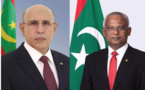 Le Président de la République félicite le Président des Maldives