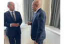 Le Président de la République discute avec le Chancelier allemand de la coopération bilatérale