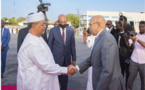 Le Président de la République, Président de l’Union africaine arrive à N’Djamena pour assister à l’investiture du Président tchadien élu