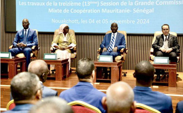 Le Ministre des Affaires Étrangères et son homologue sénégalaise président la 13ème session de la Grande Commission Mixte de Coopération Mauritano-Sénégalaise